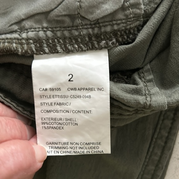 🌷Lightweight Safari Cargo Ankle Pant by Charlie B - Picture 12 of 13